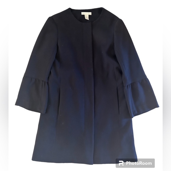 H&M navy blue coat; size 6 - Picture 7 of 8